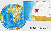 Physical Location Map of Quipungo, highlighted country