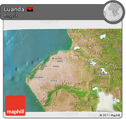 Satellite 3D Map of Luanda