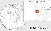 Blank Location Map of Cacuaco