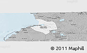 Gray Panoramic Map of Cacuaco