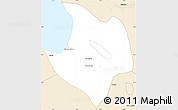 Classic Style Simple Map of Cacuaco