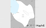 Gray Simple Map of Cacuaco
