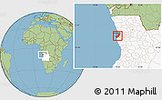 Savanna Style Location Map of Luanda, highlighted country