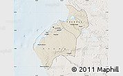 Shaded Relief Map of Luanda, lighten