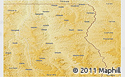 Physical Panoramic Map of Cambulo