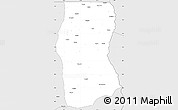 Silver Style Simple Map of Cambulo