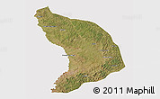 Satellite 3D Map of Capenda Camulemb, cropped outside