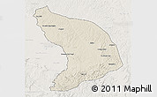 Shaded Relief 3D Map of Capenda Camulemb, lighten