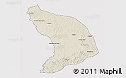 Shaded Relief 3D Map of Capenda Camulemb, single color outside