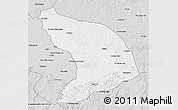 Silver Style 3D Map of Capenda Camulemb