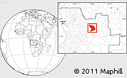 Blank Location Map of Capenda Camulemb