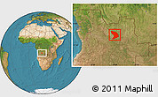 Satellite Location Map of Capenda Camulemb