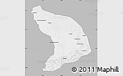 Gray Map of Capenda Camulemb, single color outside