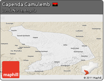 Classic Style Panoramic Map of Capenda Camulemb