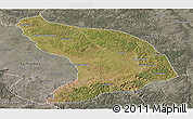 Satellite Panoramic Map of Capenda Camulemb, semi-desaturated