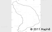 Blank Simple Map of Capenda Camulemb, cropped outside, no labels