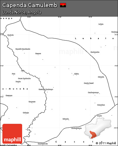 Blank Simple Map of Capenda Camulemb