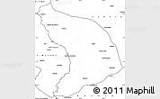 Blank Simple Map of Capenda Camulemb