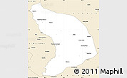 Classic Style Simple Map of Capenda Camulemb