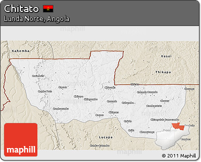Classic Style 3D Map of Chitato