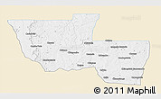 Classic Style 3D Map of Chitato, single color outside