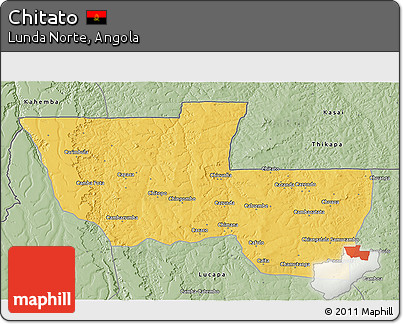 Savanna Style 3D Map of Chitato