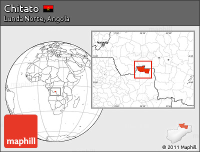 Blank Location Map of Chitato