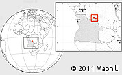 Blank Location Map of Chitato, highlighted country, within the entire country
