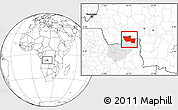 Blank Location Map of Chitato, highlighted parent region