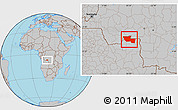 Gray Location Map of Chitato
