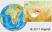 Physical Location Map of Chitato, highlighted parent region