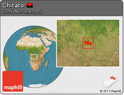 Satellite Location Map of Chitato