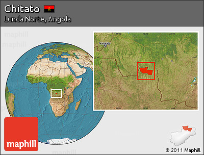 Satellite Location Map of Chitato