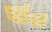Physical Map of Chitato, semi-desaturated