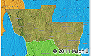 Satellite Map of Chitato, political outside