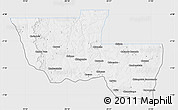 Silver Style Map of Chitato, single color outside