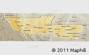 Physical Panoramic Map of Chitato, semi-desaturated