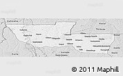 Silver Style Panoramic Map of Chitato