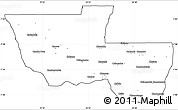 Blank Simple Map of Chitato, cropped outside