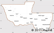 Classic Style Simple Map of Chitato, cropped outside