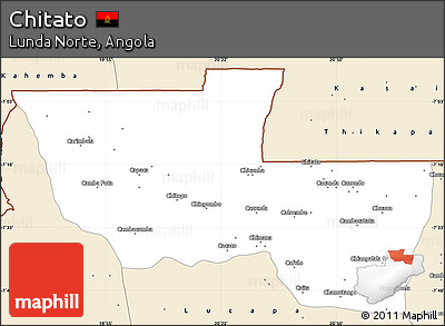 Classic Style Simple Map of Chitato
