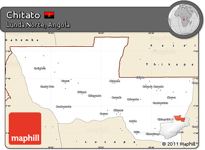 Classic Style Simple Map of Chitato