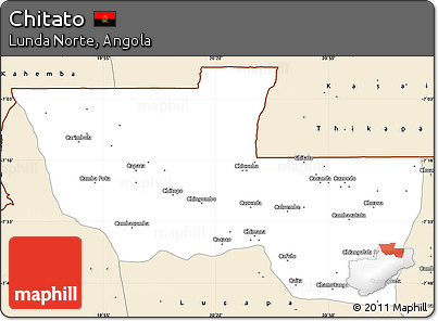 Classic Style Simple Map of Chitato