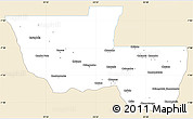 Classic Style Simple Map of Chitato, single color outside