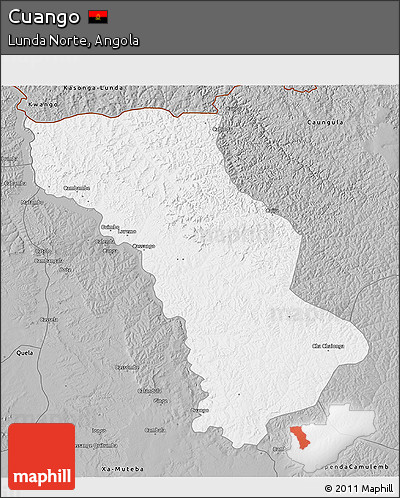Gray 3D Map of Cuango