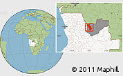 Savanna Style Location Map of Cuango, highlighted country, highlighted parent region