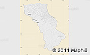 Classic Style Map of Cuango, single color outside