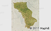 Satellite Map of Cuango, lighten