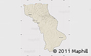 Shaded Relief Map of Cuango, cropped outside