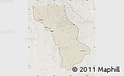 Shaded Relief Map of Cuango, lighten